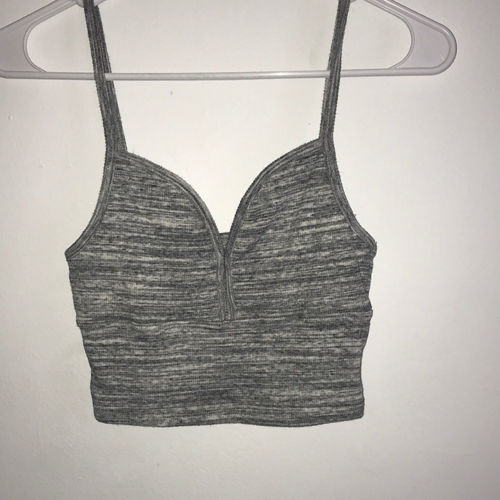 Grey crop top